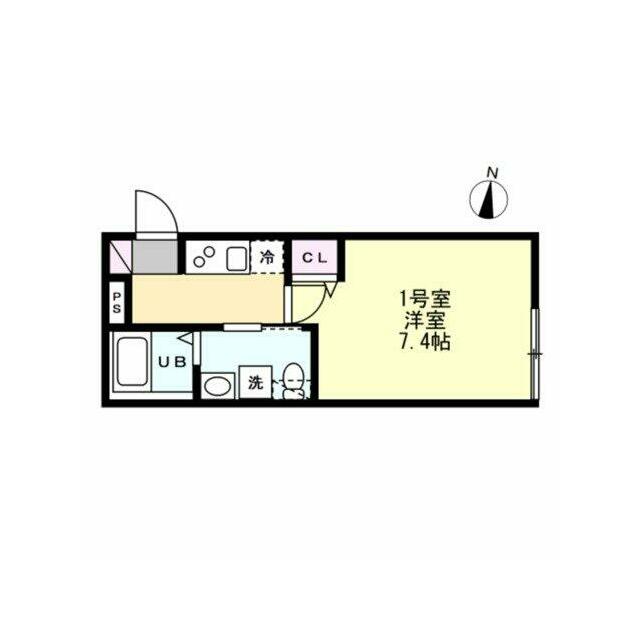 ベイルーム厚木町 201号室 間取り
