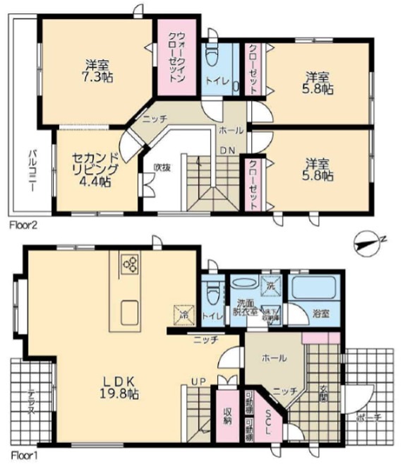 西鎌倉３丁目戸建 間取り