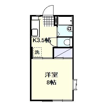 エクセレントベルA 203号室 間取り
