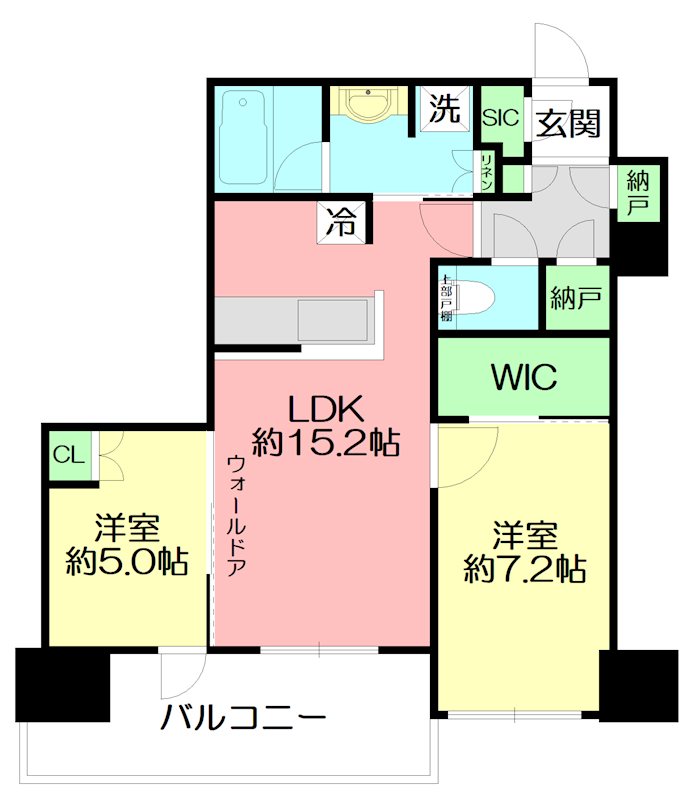THE TOWER湘南辻堂 1804号室 間取り