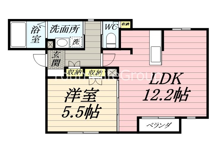 エブリネット藤沢  202号室 間取り