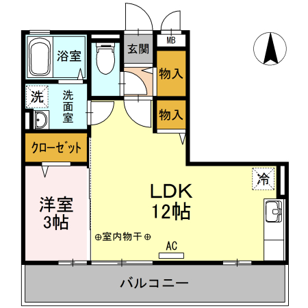 ファインミライ 302号室 間取り
