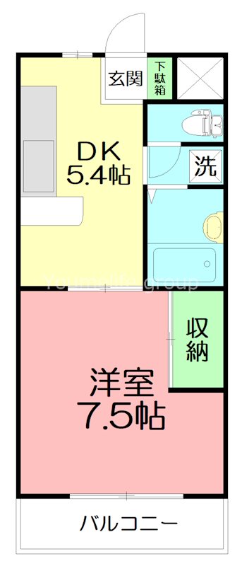 アミカルメント萩原 301号室 間取り