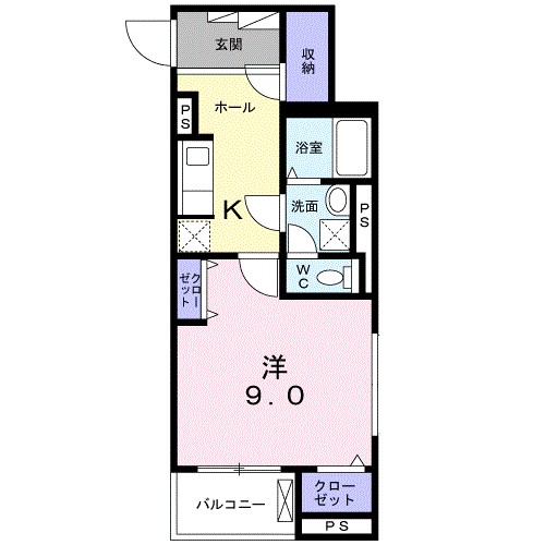 エミナール 401号室 間取り