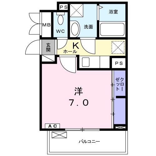 ガーデナ 304号室 間取り