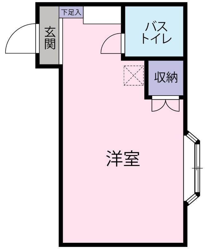 クロノス平塚西 104号室 間取り