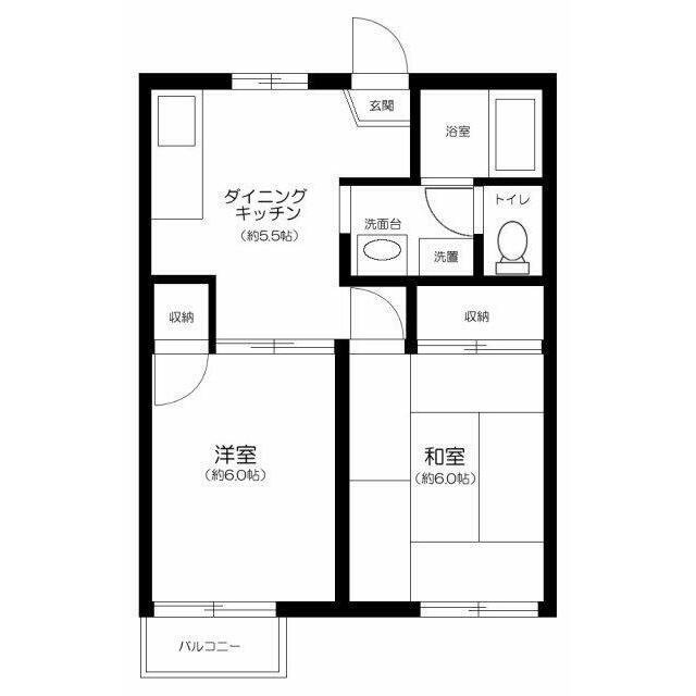 1F号室 間取り
