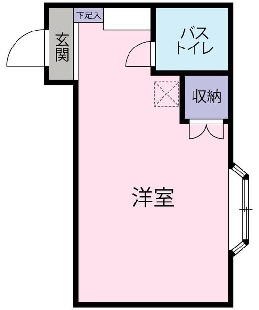 クロノス平塚西 104号室 間取り