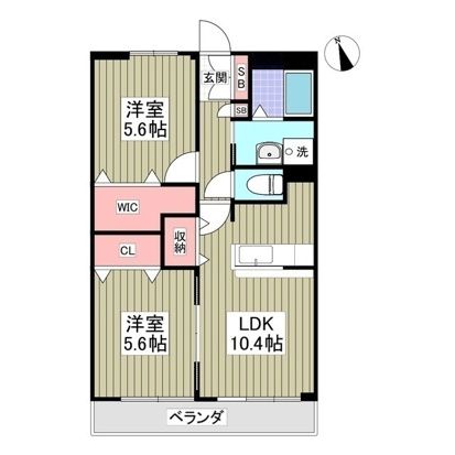 リュミエール・ガーデン 305号室 間取り