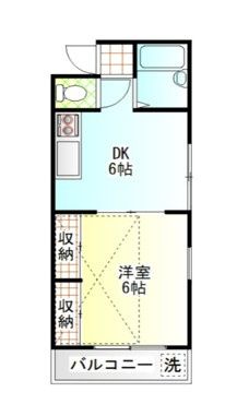 サンリバー南鴨宮 104号室 間取り