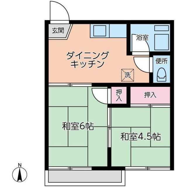 第３松本アパート 201号室 間取り