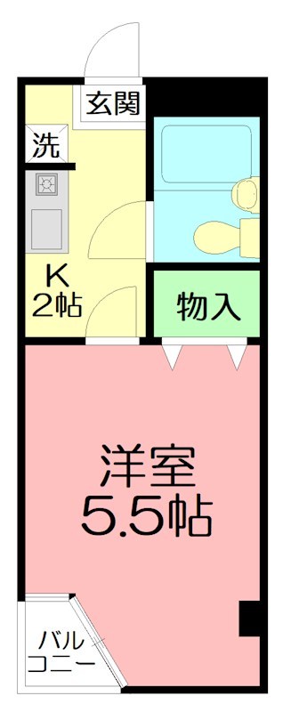 プラザマリン二宮 302号室 間取り