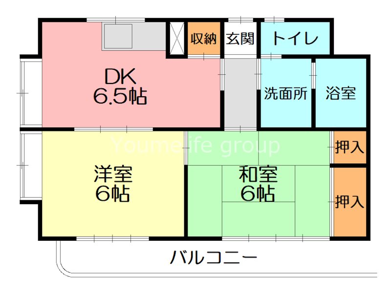 カサブランカハイツ 303号室 間取り
