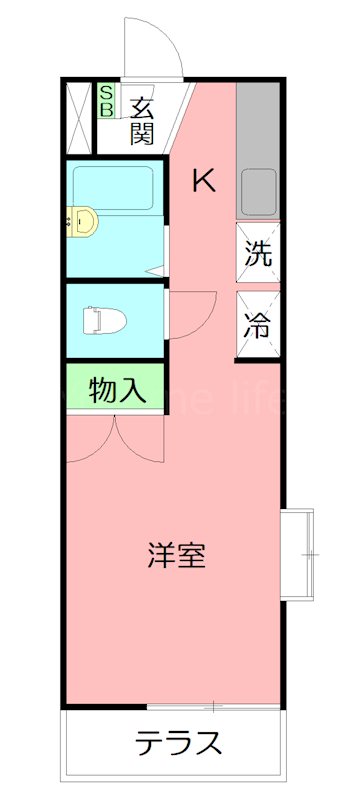 Pine’s Maison 101号室 間取り