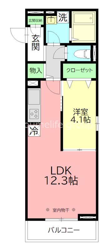 Soleil 202号室 間取り