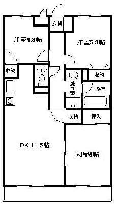 マイメゾン湘南二番館 205号室 間取り