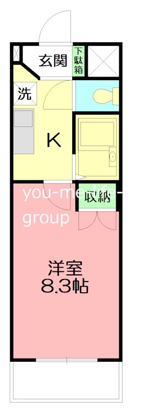マーメイド湘南 202号室 間取り