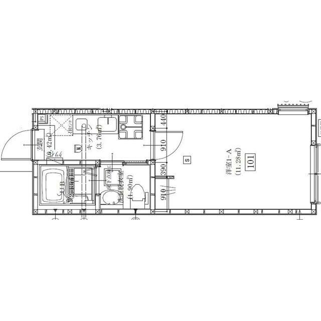 オリーブ藤沢 101号室 間取り