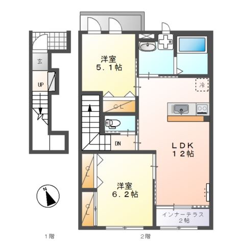 シャルマンⅡ 間取り