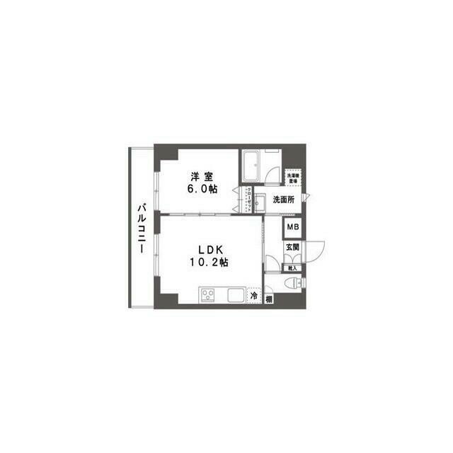 エシュレ湘南 0204号室 間取り