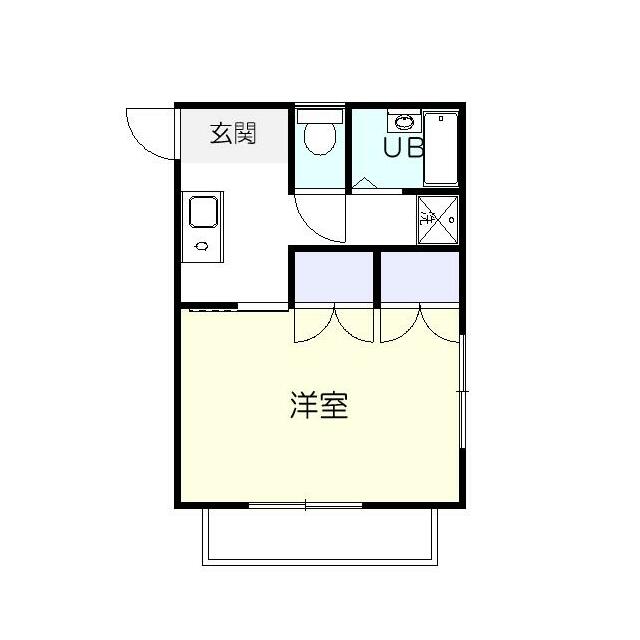 上落合アパート 1F号室 間取り