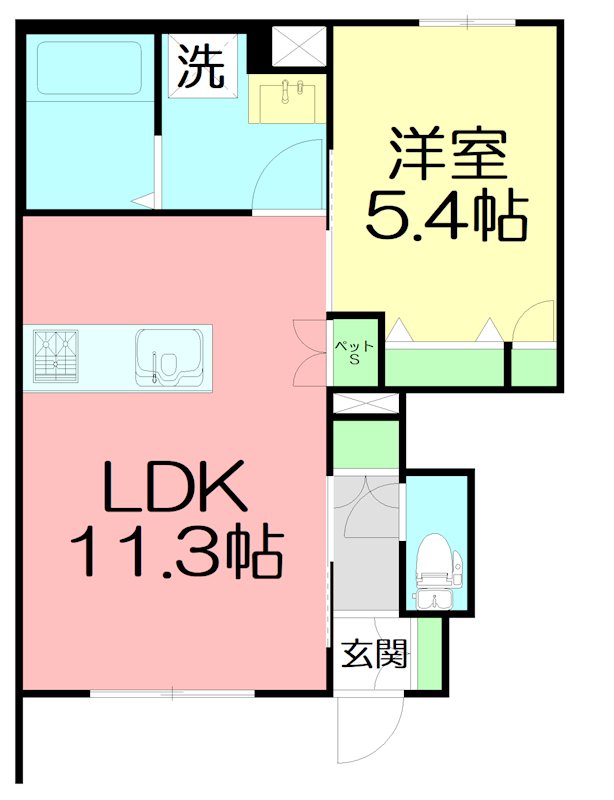 BLOSSOM MAISON 103号室 間取り