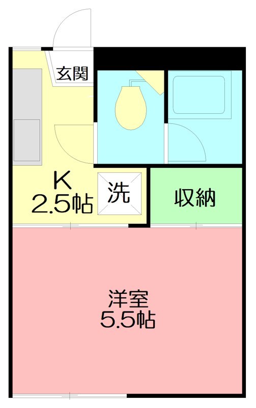 イエローハイム 202号室 間取り