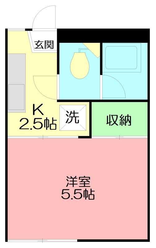 イエローハイム 201号室 間取り