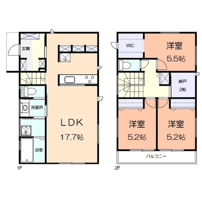 アメニティー厚木市温水西戸建A棟 間取り
