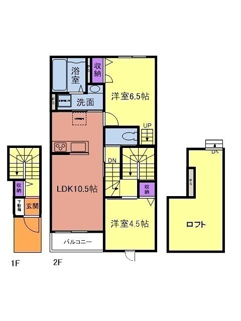 ままな 203号室 間取り