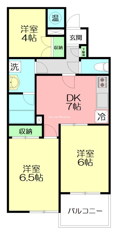 メゾンエスポアール 101号室 間取り