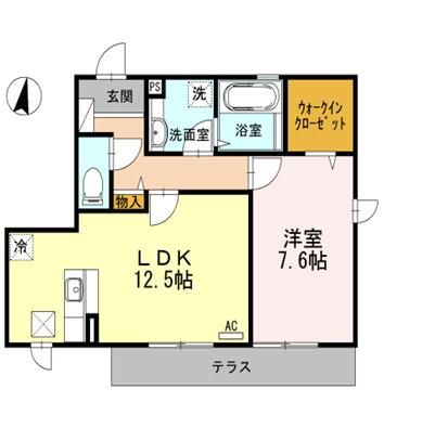 ソフィス かすみの瀬 101号室 間取り