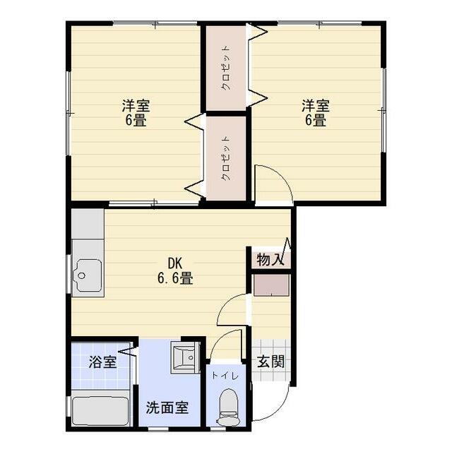 ＭＯＧＩハイツ 101号室 間取り