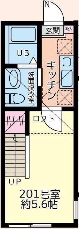 オリーブ藤沢 201号室 間取り