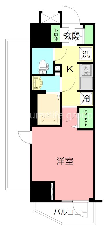 N-stage　平塚 306号室 間取り