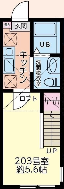 オリーブ藤沢 203号室 間取り