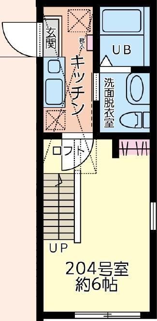 オリーブ藤沢 204号室 間取り