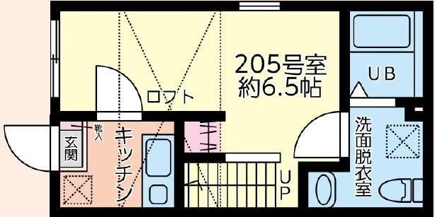 オリーブ藤沢 205号室 間取り