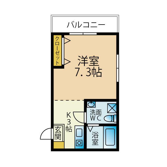 ダイヤモンドヒルズ横浜原宿Ⅰ 202号室 間取り