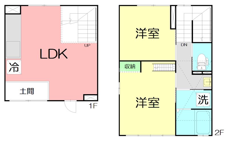 鵠ノ杜舎 欅B 04号室 間取り