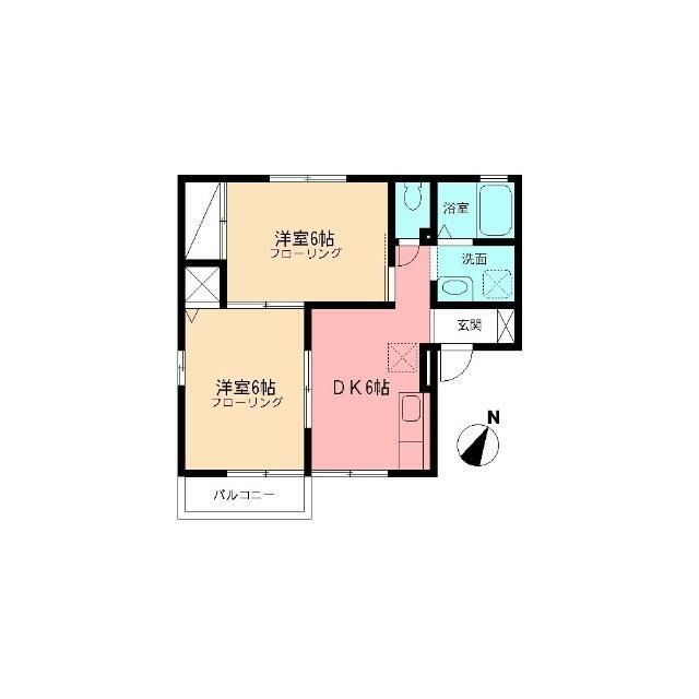 ソワメゾン 201号室 間取り