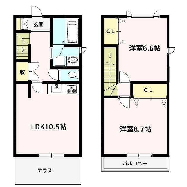 ＵＲＢＡＮＳ　ＰＬＡＺＡ A号室 間取り