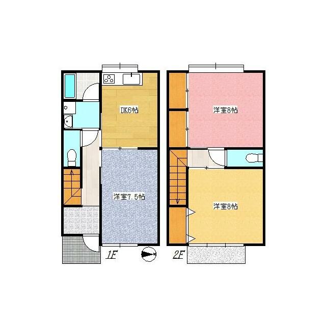 シャルムコジマ 1号室 間取り