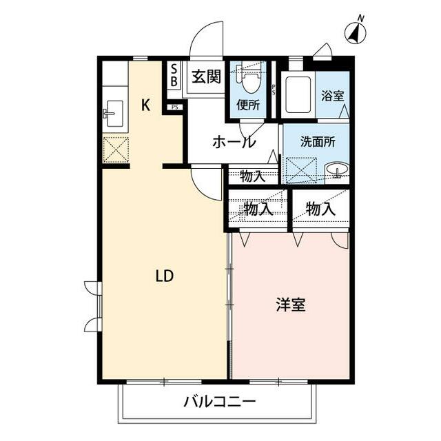 茅ヶ崎グリーンハイツ 201号室 間取り