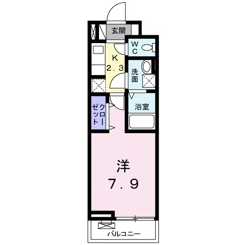 ラフィーネⅢ 303号室 間取り