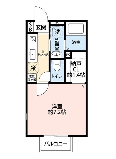 グレース 203号室 間取り