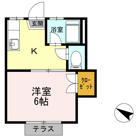 さぎたハイツ 103号室 間取り
