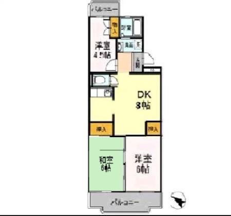 ビューテラス 303号室 間取り