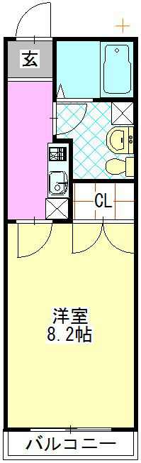シェモア伊勢原 101号室 間取り