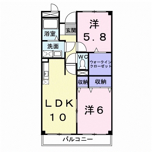 ベルコリーナ東戸塚 205号室 間取り